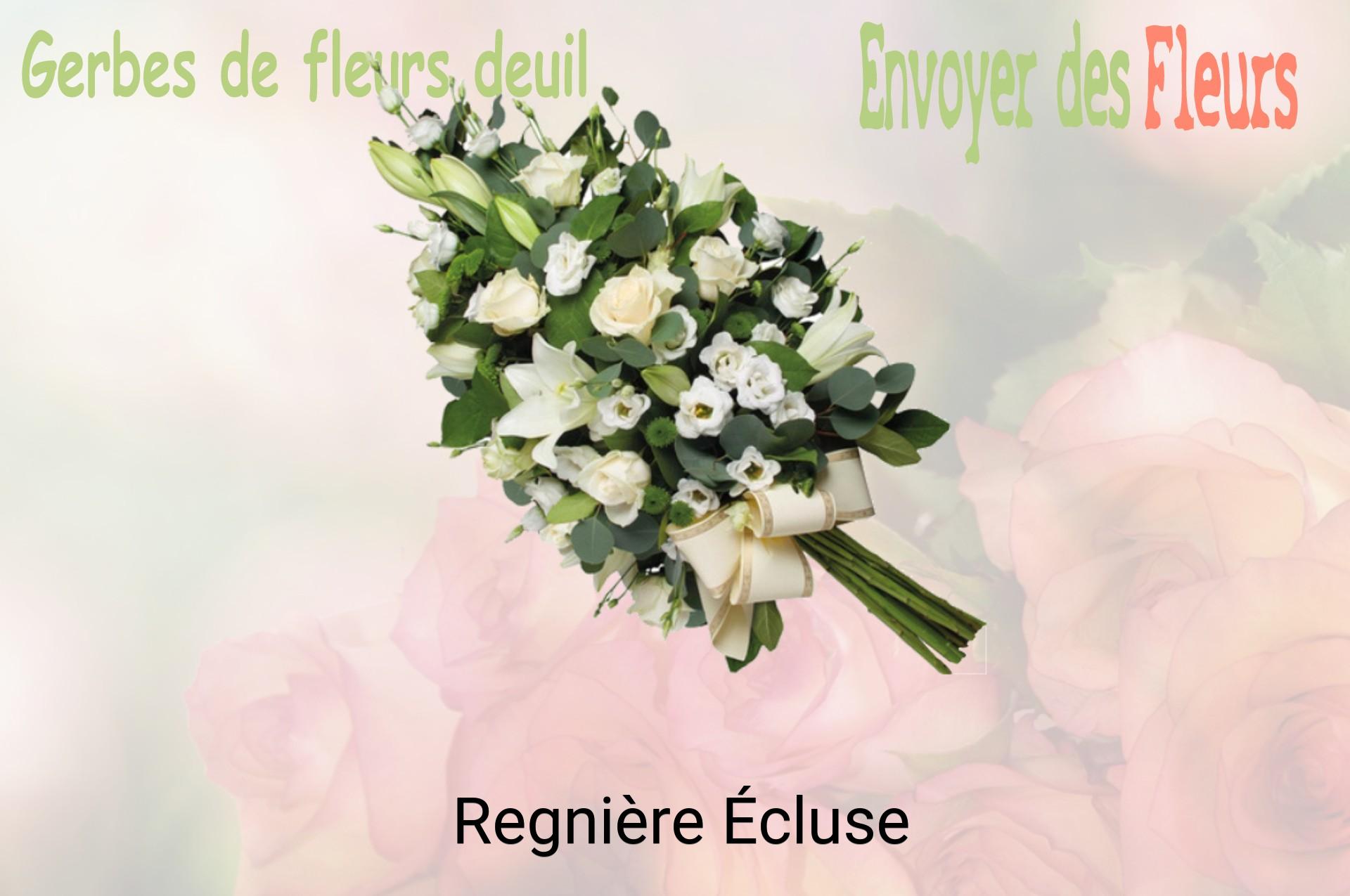 Gerbe de fleurs de deuil livrée à Regnière-Écluse